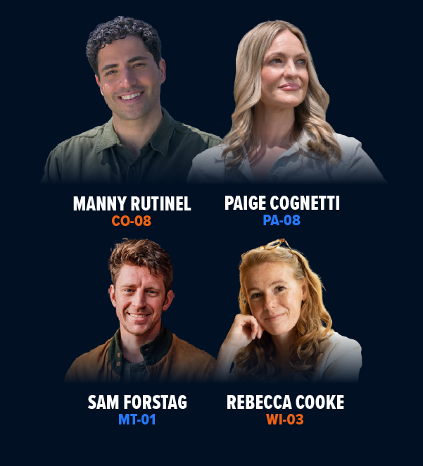 Manny Rutinel, Paige Cognetti, Sam Forstag, and Rebecca Cooke