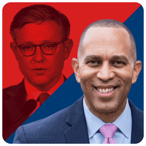 Leader Hakeem Jeffries and Speaker Mike Johnson