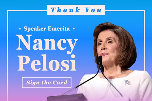 Sign the Thank You card