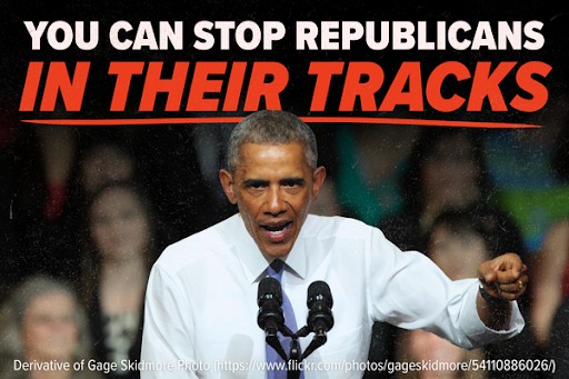 [President Obama: 'You can stop Republicans in their tracks']